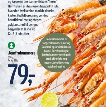 Jomfruhummere 500g