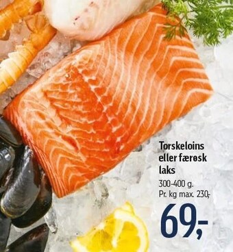 Føtex Torskeloins el. færøsk laks tilbud