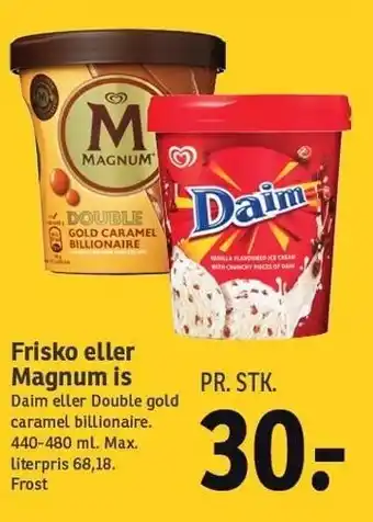 SPAR Frisko el. Magnum is tilbud