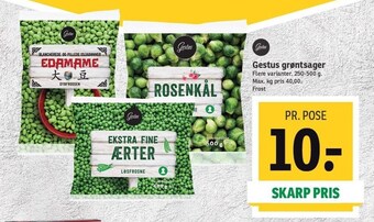 SPAR Gestus grøntsager tilbud