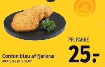 SPAR Cordon bleu af fjerkræ tilbud