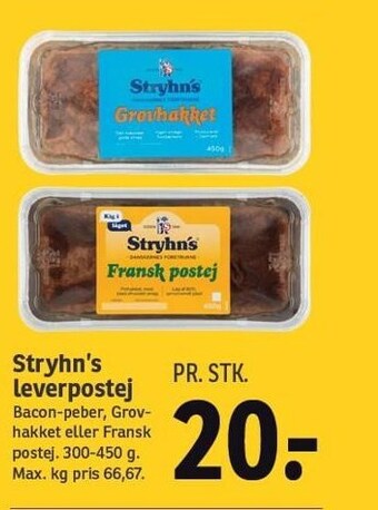 SPAR Stryhn's leverpostej tilbud