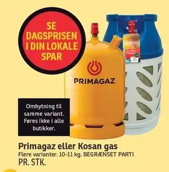SPAR Primagaz el. Kosan gas tilbud