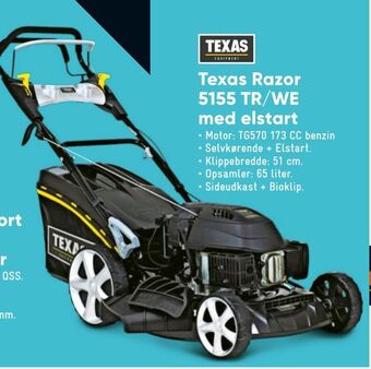 Bilka Texas Razor 5155 TR/WE med elstart tilbud