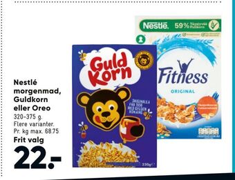 Nestlé morgenmad, Guldkorn eller Oreo