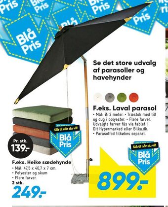 Bilka Laval parasol tilbud