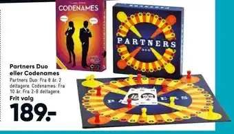 Bilka Partners Duo eller Codenames tilbud