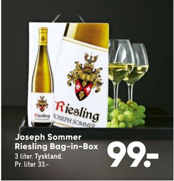 Joseph Sommer Riesling Bag-in-Box