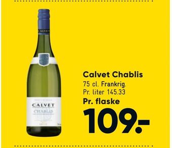 Bilka Calvet Chablis tilbud