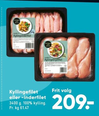 Bilka Kyllingefilet eller inderfilet tilbud