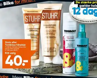 Stuhr eller Toni&Guy hårpleje