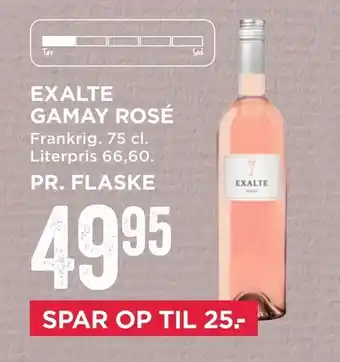 MENY Exalte gamay rosé tilbud