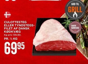 MENY Culottesteg eller tyndstegsfilet af dansk kødkvæg tilbud