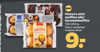 Finton's mini muffins eller karamelmuffins