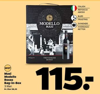 Netto Masi Modello Rosso Bag-in-Box tilbud