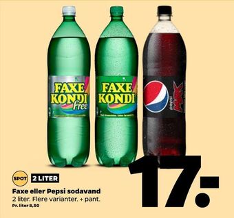 Netto Faxe eller Pepsi sodavand tilbud