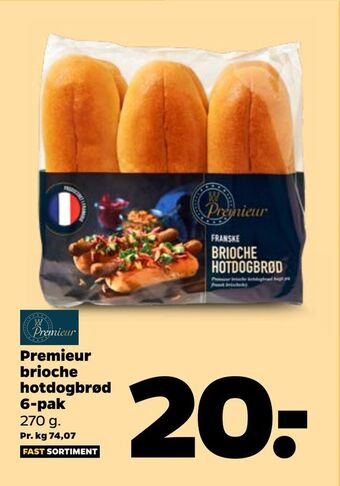 Netto Premieur brioche hotdogbrød tilbud