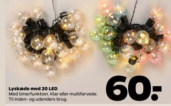 Netto Lyskæde med 20 LED tilbud