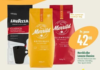 Min Købmand Merrild eller Lavazza Classico tilbud