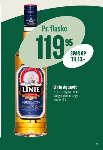 Min Købmand Linie Aquavit tilbud