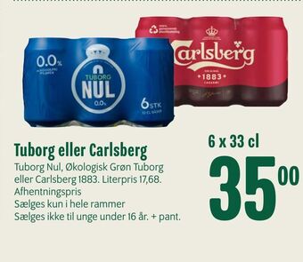 Min Købmand Tuborg eller Carlsberg tilbud