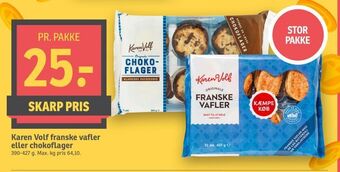 SPAR Karen Volf franske vafler eller chokoflager tilbud
