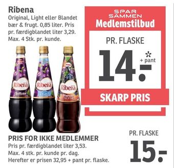 SPAR Ribena tilbud