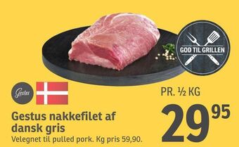 SPAR Gestus nakkefilet af dansk gris tilbud