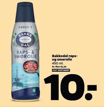 Netto Bakkedal raps & smørolie tilbud