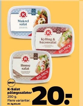 K-salat pålægssalater