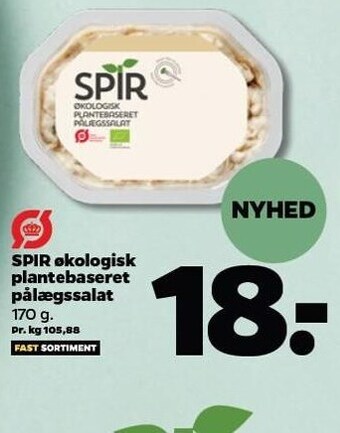 SPIR økologisk plantebaseret pålægssalat