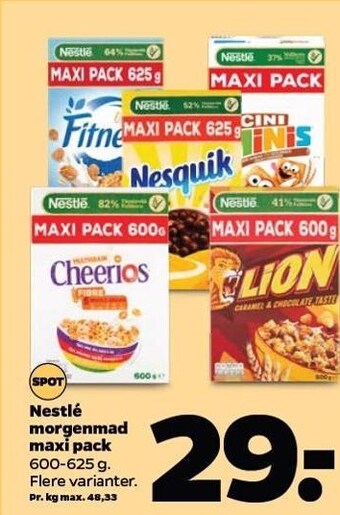 Netto Nestlé morgenmad maxi pack tilbud