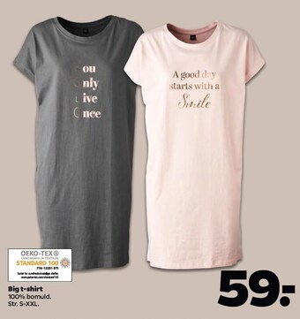 Netto Big t-shirt tilbud