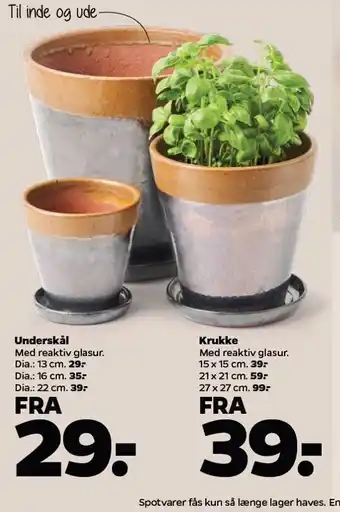 Underskål el. krukke