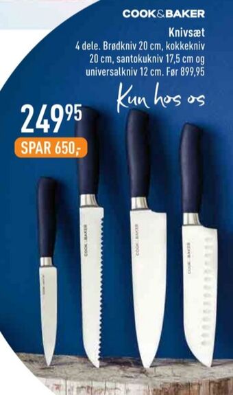 Imerco Cook & baker knivsæt tilbud