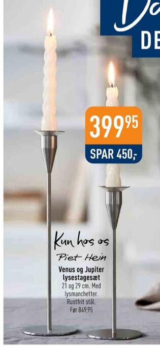 Imerco Piet hein lysestage tilbud