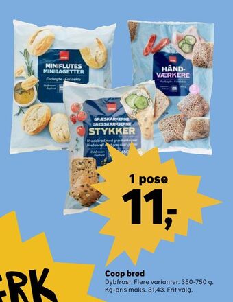 Kvickly Coop brød tilbud
