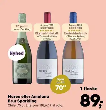 Kvickly Marea eller Amaluna Brut Sparkling tilbud
