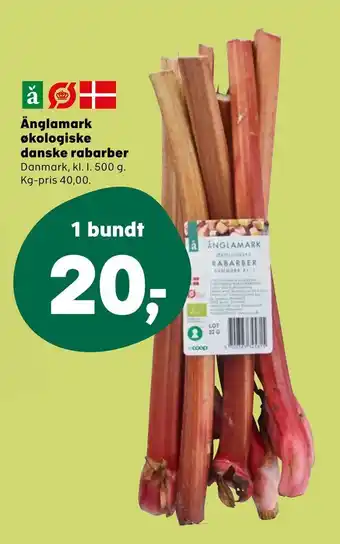 Kvickly Änglamark økologiske danske rabarber tilbud