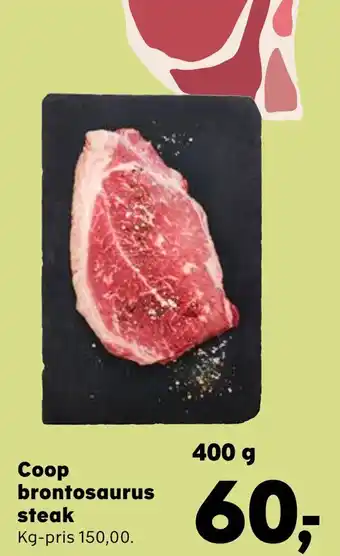 Kvickly Coop brontosaurus steak tilbud