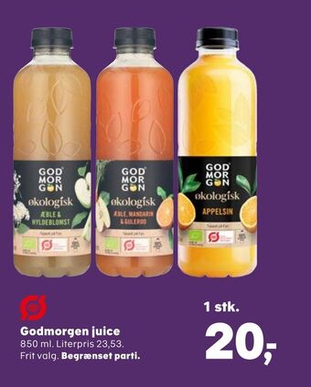 Kvickly Godmorgen juice tilbud