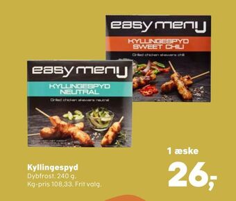 Kvickly Kyllingespyd tilbud