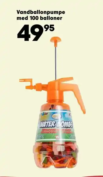 Vandballonpumpe med 100 balloner
