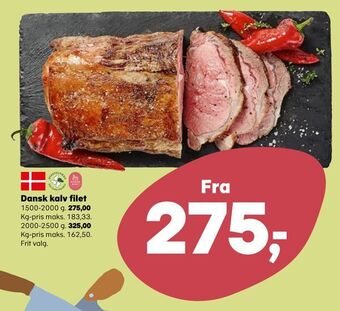 SuperBrugsen Dansk kalv filet tilbud