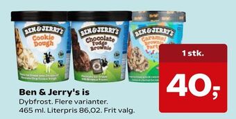 SuperBrugsen Ben & Jerry's is tilbud