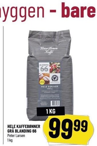 Løvbjerg Hele kaffebønner grå blanding 66 tilbud