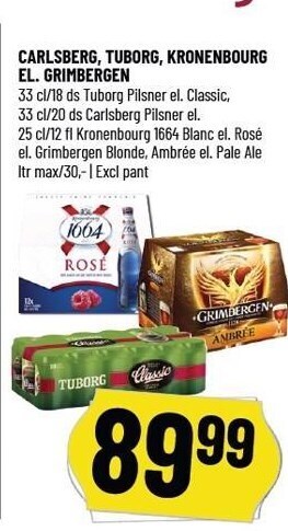 Løvbjerg Carlsberg, tuborg, kronenbourg el. grimbergen tilbud