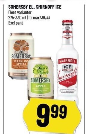 Løvbjerg Somersby el. smirnoff ice tilbud