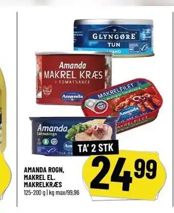 Løvbjerg Amanda rogn, Makrel el. markelkræs tilbud