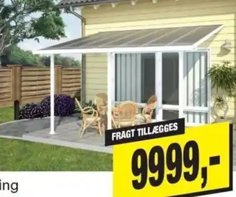 Feria Terrasseoverdækning 12,5 m H. 260-305 x B. 425 x D. 295 cm 70560
